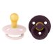 Lot de 2 sucettes en caoutchouc 0-6m Petal Plum