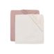Lot de 2 Drap-housses Jersey 70x140cm Wild Rose et Ivory
