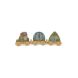 Jouet train en bois camping Jollies Multicolore
