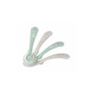 Cuilleres Silicone X4 2eme Age Velvet Grey Sage Green - beaba