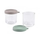 Portions Verre X2 250ml Sage Green Gazelle - beaba