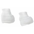 Chaussons Maille Naissance Blanc - bebe9 creation