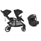 Poussette Duo Double Evalite Duo + Siège auto i-Gemm 3 Shale