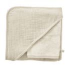 Cape De Bain + Gant Bambou 70x70cm Mousse De Lait