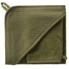 Cape De Bain + Gant Bambou 70x70cm Vert Fougre