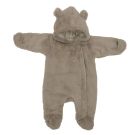 Combi pilote ours fausse fourrure Angora 6-12m - Beige
