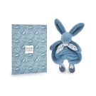 Doudou Lapin Doudou Sensoriel 29cm Bleu