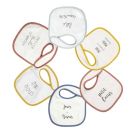 Bavoirs Naiss X6 -mots Tendres Beige Trois Kilos Sept