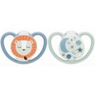 Sucettes X2 6-18m Lion