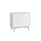 Commode à langer 3 tiroirs Pure Blanc - pericles