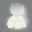 Veilleuse Silicone Chat Blanc