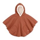 Poncho De Voyage Jersey Quilt 9-36m Brick - bemini