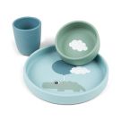 Coffret Repas Silicone Bleu