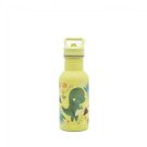 Gourde en inox Cracky le dinosaure 500 ml Vert