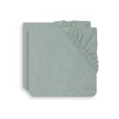 Lot de 2 housses de matelas à langer éponge 50x70 cm Ash Green