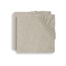 Lot de 2 housses de matelas à langer éponge Nougat