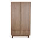Armoire 2 portes 2 tiroirs Kyo Walnut