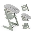 Chaise haute Tripp Trapp + Baby Set + Newborn Set Glacier Green - stokke