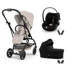 Poussette Trio Eezy S Twist+ 2 + Cloud G3 Plus + Nacelle Dune Grey