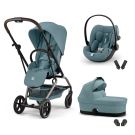 Poussette Trio Eezy S Twist+ 2 + Cloud G3 Plus + Nacelle Stormy Blue
