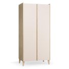 Armoire 2 portes Muve Chêne Sable Beige - vox