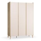 Armoire 3 portes Muve Chêne Sable Beige - vox