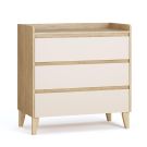 Commde 3 tiroirs Muve Chêne Sable Beige - vox