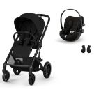 Poussette Duo Balios S Lux 4 + Siège auto Cloud G3 Comfort Moon Black