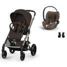 Poussette Duo Balios S Lux 4 + Siège auto Cloud T Plus Chocolate Brown