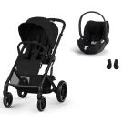 Poussette Duo Balios S Lux 4 + Siège auto Cloud T Plus Moon Black
