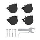 Roues pour lit Sleepi V4 Noir - stokke