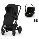 Poussette Duo Talos S Lux 4 + Siège auto Cloud G3 Plus Moon Black