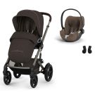 Poussette Duo Talos S Lux 4 + Siège auto Cloud T Plus Chocolate Brown