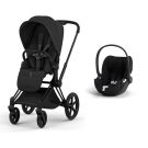 Poussette Duo Priam 5 Style + Siège auto Cloud T Plus Matt Black Sepia Black