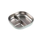 Assiette compartimentée Inox Vert de Gris - beaba