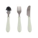 Set de 3 couverts inox Vert de Gris