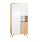 Armoire 3 portes 1 niche Seventies Bois Blanc