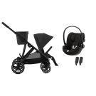 Poussette Gazelle S BLK + Cloud G3 I-size Moon Black