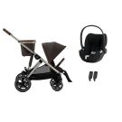Poussette Duo Gazelle S + Cloud T I-size Chocolate Brown