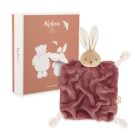 Doudou lapin Patapouf Moyen Bordeaux