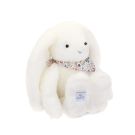 Peluche lapin Fleurette 35cm Blanc