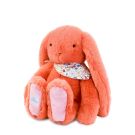 Peluche lapin Fleurette 35cm Terracotta