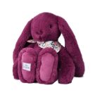 Peluche lapin Fleurette 35cm Violet