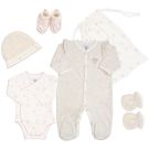 Kit naissance 6 Pièces fille 0m - Beige/Rose