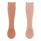 Premières cuillères pour bébé X2 Mme Cat Rose