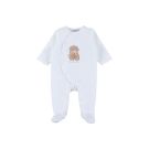 Pyjama en velours brodé Fluffy 0M – Blanc 