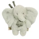 Mini peluche musicale éléphant Loulou 20cm Vert Tilleul