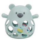 Hochet en silicone avec balle Ours Vert - nattou