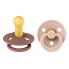 Lot de 2 sucettes en caoutchouc 6-18m Woodchuck et Blush