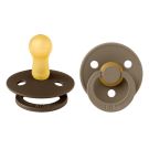 Lot de 2 sucettes en caoutchouc 6-18m Mocha Dark et Oak